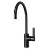 JTP Vos Brushed Black Single Lever Kitchen Sink Mixer profile small image view 1 