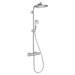 hansgrohe Crometta S EcoSmart Showerpipe 240 Thermostatic Shower Mixer - 27268000 profile small image view 6 