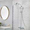 hansgrohe Crometta S Showerpipe 240 Thermostatic Shower Mixer - 27267000 profile small image view 1 