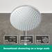 hansgrohe Crometta S EcoSmart Showerpipe 240 Thermostatic Shower Mixer - 27268000 profile small image view 2 