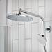 hansgrohe Crometta S EcoSmart Showerpipe 240 Thermostatic Shower Mixer - 27268000 profile small image view 7 