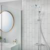 hansgrohe Crometta S EcoSmart Showerpipe 240 Thermostatic Shower Mixer - 27268000 profile small image view 1 