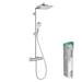 hansgrohe Crometta E Showerpipe 240 Thermostatic Shower Mixer - 27271000 profile small image view 5 