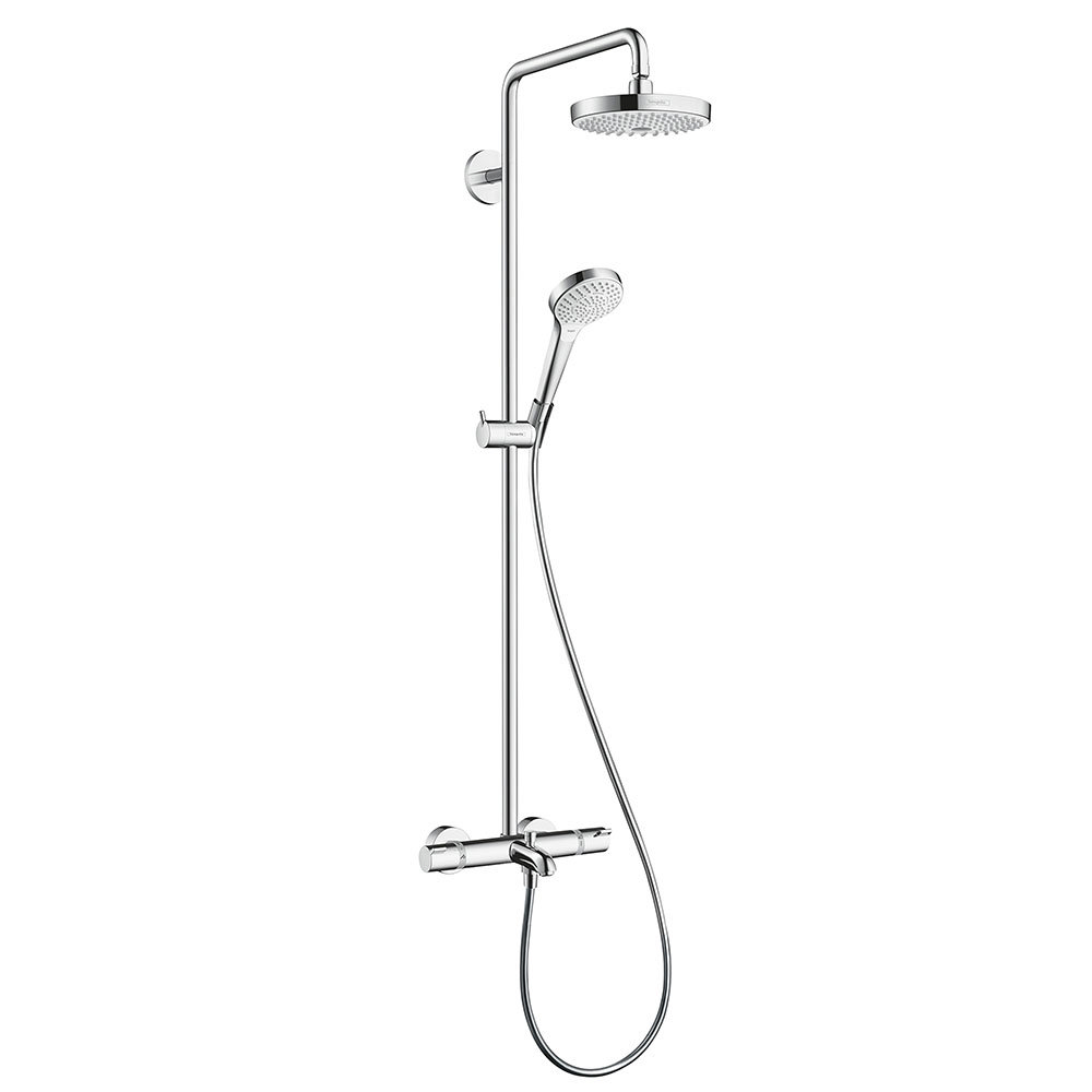 hansgrohe Croma Select S Showerpipe 180 Thermostatic Bath - 27351400