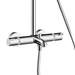 hansgrohe Croma Select E Showerpipe 180 Thermostatic Bath Shower Mixer - 27352400 profile small image view 2 