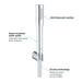 Grohe Euphoria Cosmopolitan Stick Wall Mounted Shower Kit - 27369000 profile small image view 2 
