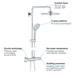 Grohe Euphoria 260 Thermostatic Shower System - 27615001 profile small image view 5 