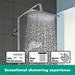hansgrohe Croma E Showerpipe 280 Thermostatic Bath Shower Mixer - 27687000 profile small image view 2 