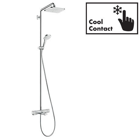 hansgrohe Croma E Showerpipe 280 Thermostatic Bath Shower Mixer - 27687000