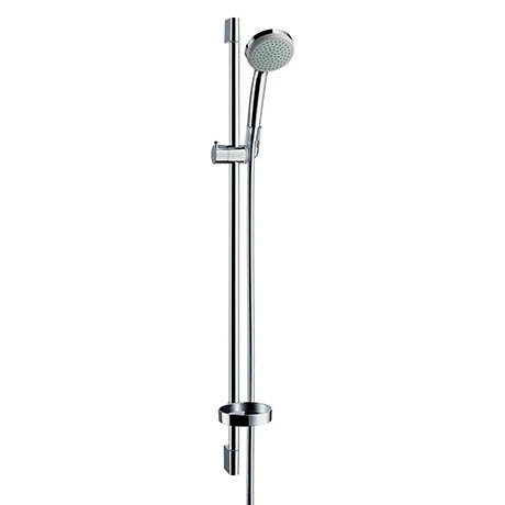 Hansgrohe Croma 1 Spray 90cm Shower Slider Rail Kit with Soap Dish - 27724000