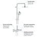 Grohe New Tempesta Cosmopolitan 160 Thermostatic Shower System - 27922000 profile small image view 7 