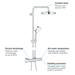Grohe Tempesta Cosmopolitan 210 Thermostatic Shower System - 27922001 profile small image view 3 