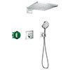 hansgrohe Raindance E Complete Shower Set with Wall Mounted Shower Handset - 27952000 profile small image view 1 