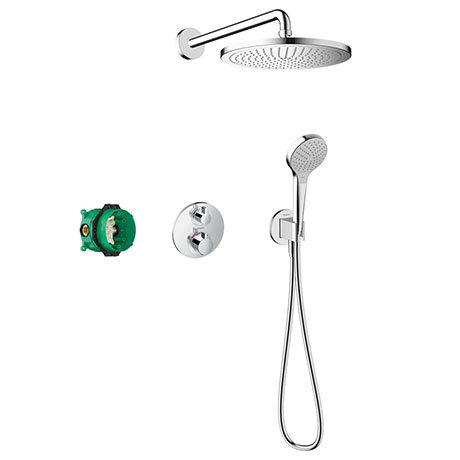 hansgrohe Croma S Complete Shower Set with Wall Mounted Shower Handset - 27954000