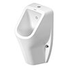 Duravit No.1 Rimless Urinal with Top Inlet & Target Fly - 2818300007 profile small image view 1 