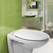 Bemis Buxton Toilet Seat with Adjustable Chrome Hinges - 2850CPT000 profile small image view 3 
