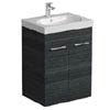 Tissino Angelo 600mm Floor Mounted Washbasin Unit - Barossa Oak profile small image view 1 