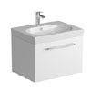 Tissino Angelo 600mm Wall Hung Washbasin Unit - Gloss White profile small image view 1 