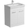 Tissino Angelo 700mm Floor Mounted Washbasin Unit - Gloss White profile small image view 1 
