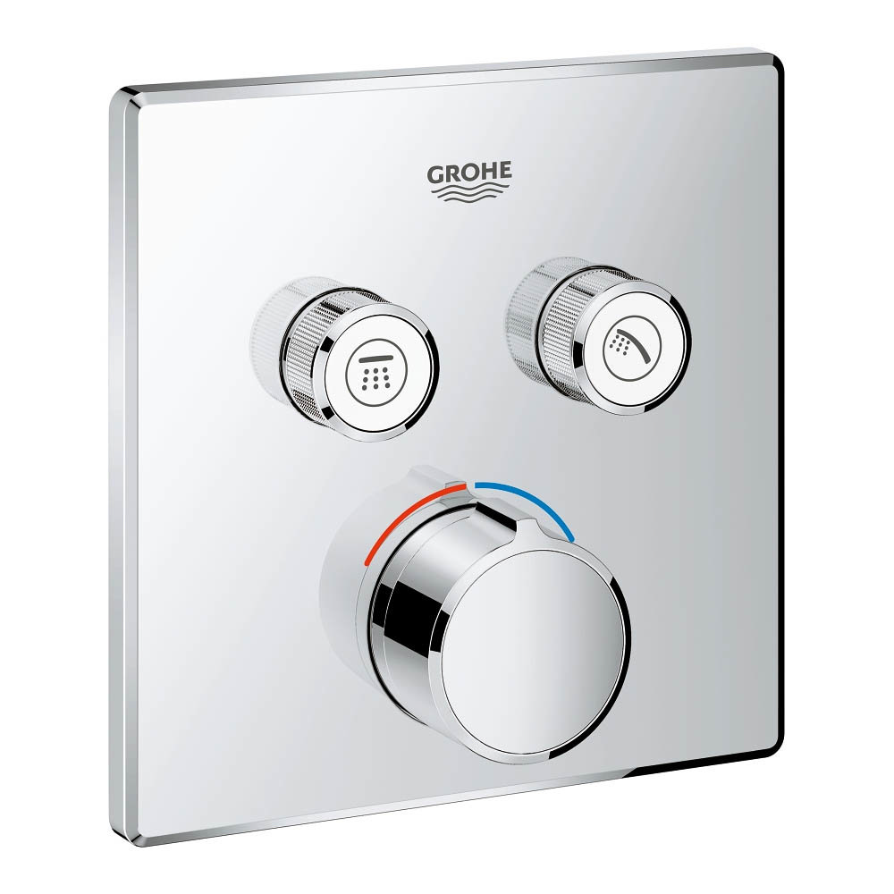 Grohe SmartControl Square 2 Outlet Concealed Mixer Trim - 29148000