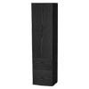 Miller - New York Tall Cabinet with Door Storage & Drawers - Black profile small image view 1 