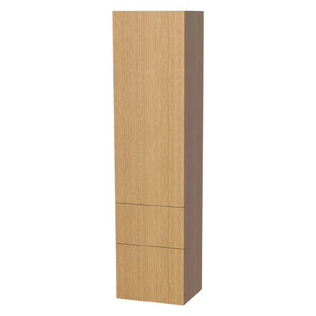 Miller - New York Tall Cabinet with Door Storage & Drawers - Oak
