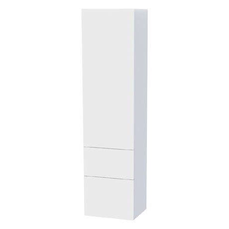 Miller - New York Tall Cabinet with Door Storage & Drawers - White