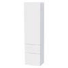 Miller - New York Tall Cabinet with Door Storage & Drawers - White profile small image view 1 