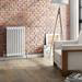 Keswick 615 x 423mm Vertical Radiator White 2 Column (9 Sections) profile small image view 3 