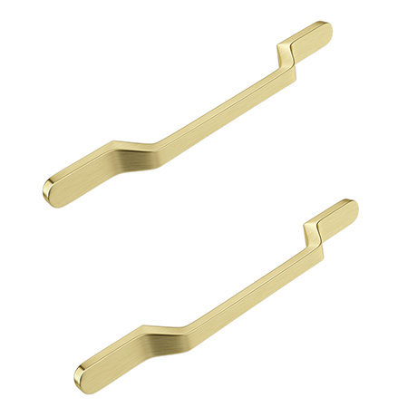 2 x Period Bathroom Co. Brushed Brass Additional Handles