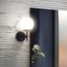 2 x Revive Matt Black Round Bathroom Wall Lights profile small image view 3 