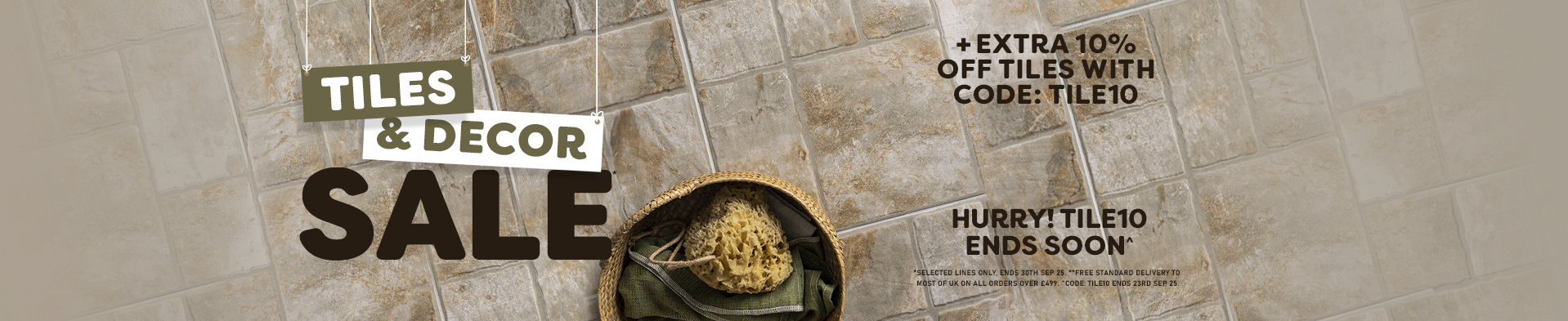 Price Drop Tile Sale - Free Del