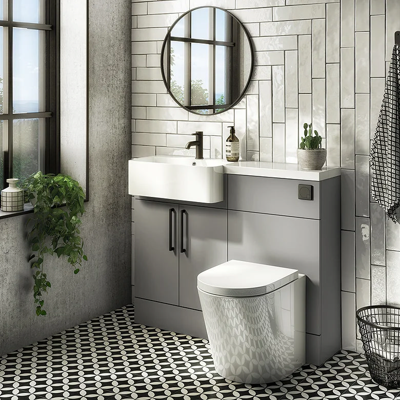 compact space-saving downstairs toilet and basin