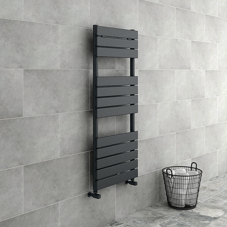 grey bathroom anthracite towel radiator