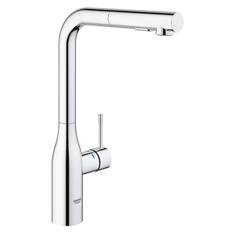 Grohe Essence Kitchen Sink Mixer with Pull Out Spray - Chrome - 30270000