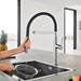 Grohe Essence Professional Kitchen Sink Mixer - Chrome - 30294000 profile small image view 3 