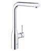 Grohe Essence Footcontrol Electronic Kitchen Sink Mixer with Pull Out Spray - Chrome - 30311000 profile small image view 1 