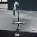Grohe Atrio Two Handle Kitchen Sink Mixer - Chrome - 30362000 profile small image view 2 
