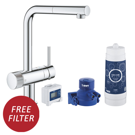 Grohe Blue Pure Minta Filtered Tap + FREE Filter