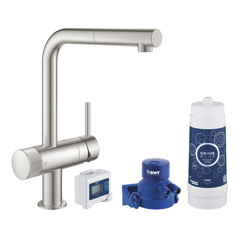 Grohe Blue Pure Minta Filtered Tap Stainless Steel 30382DC0