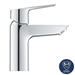 Grohe QuickFix Start SilkMove ES S-Size Mono Basin Mixer with Pop-up Waste - 31137002 profile small image view 5 