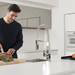 Grohe Eurocube Professional Kitchen Sink Mixer - Chrome - 31395000 profile small image view 4 