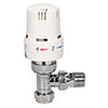 Eden 15mm Angled Thermostatic Radiator Valve - White - 315010 profile small image view 1 