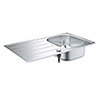 Grohe K200 1.0 Bowl Stainless Steel Kitchen Sink - 31552SD1 profile small image view 1 