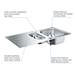 Grohe K200 1.5 Bowl Stainless Steel Kitchen Sink - 31564SD1 profile small image view 2 