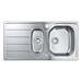 Grohe K200 1.5 Bowl Stainless Steel Kitchen Sink - 31564SD1 profile small image view 3 