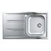 Grohe K400+ 1.0 Bowl Stainless Steel Kitchen Sink - 31568SD0 profile small image view 2 