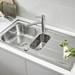 Grohe K400+ 1.5 Bowl Stainless Steel Kitchen Sink - 31569SD0 profile small image view 3 