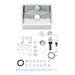 Grohe K700 1.0 Bowl Stainless Steel Kitchen Sink - 31579SD0 profile small image view 7 
