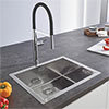 Grohe K700 1.0 Bowl Stainless Steel Kitchen Sink - 31579SD0 profile small image view 1 